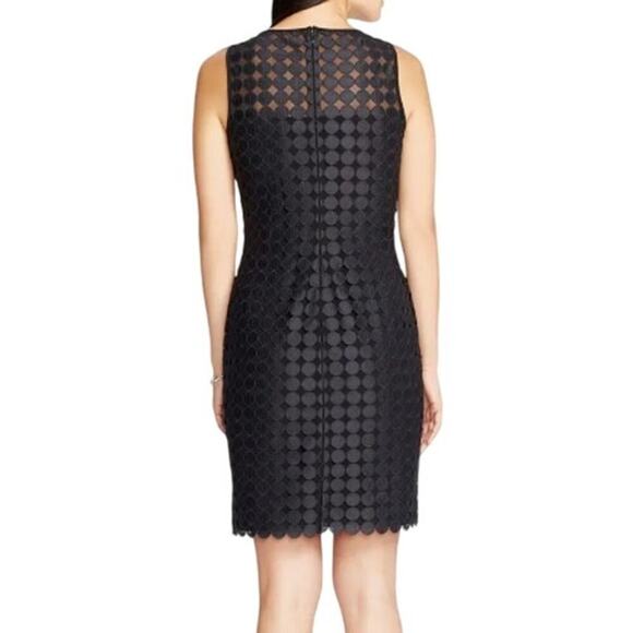 Ralph Lauren Black Circle Embroidered Sheath Dress 2 - Picture 2 of 7